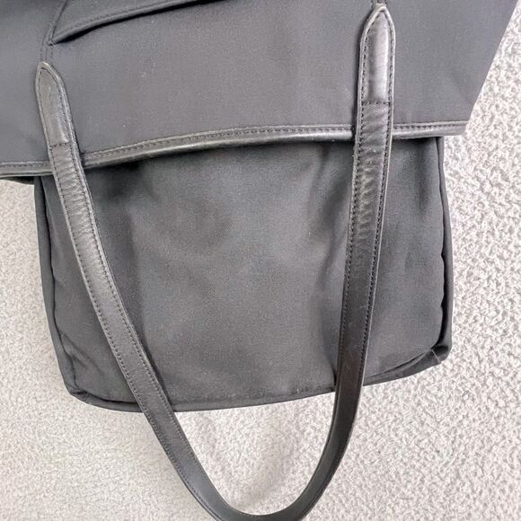 COACH A9N 6217 NEW YORK MEDIUM BAG BLACK NEOPRENE AND LEATHER - Picture 6 of 9